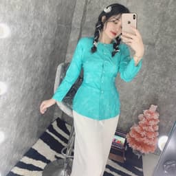 (GẤM BÀ BA cổ tròn QUẦN và ÁO BÁN RIÊNG) Bộ mẫu nữ vải gấm MAY SỈ BÀ BA THEO YÊU CẦU 9