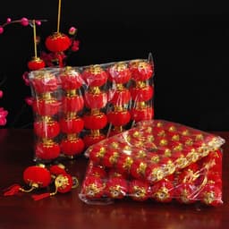 30 QUẢ chiếc lồng đèn mini từ 3-12cm trang trí cây cảnh, cồng nhà trong dịp tết hoặc lễ hội 1