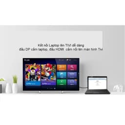 Cáp chuyển đổi DisplayPort sang HDMI – Chuẩn 4K/2K, tương thích máy tính & màn hình 9