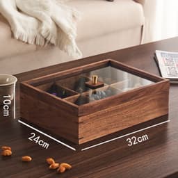 Khay Đựng Bánh Kẹo, Mứt, Hạt Tết Mẫu Mới 2026 Bằng Gỗ MDF Sang Trọng, Tiện Lợi Nhiều Ngăn 6