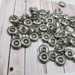 Nút đinh tán cố định túi quần jean (rivets for pocket)mẫu đinh túm,đinh núm) 9mm Bằng thau không gỉ Màu bạc Bịch 100 cái 9
