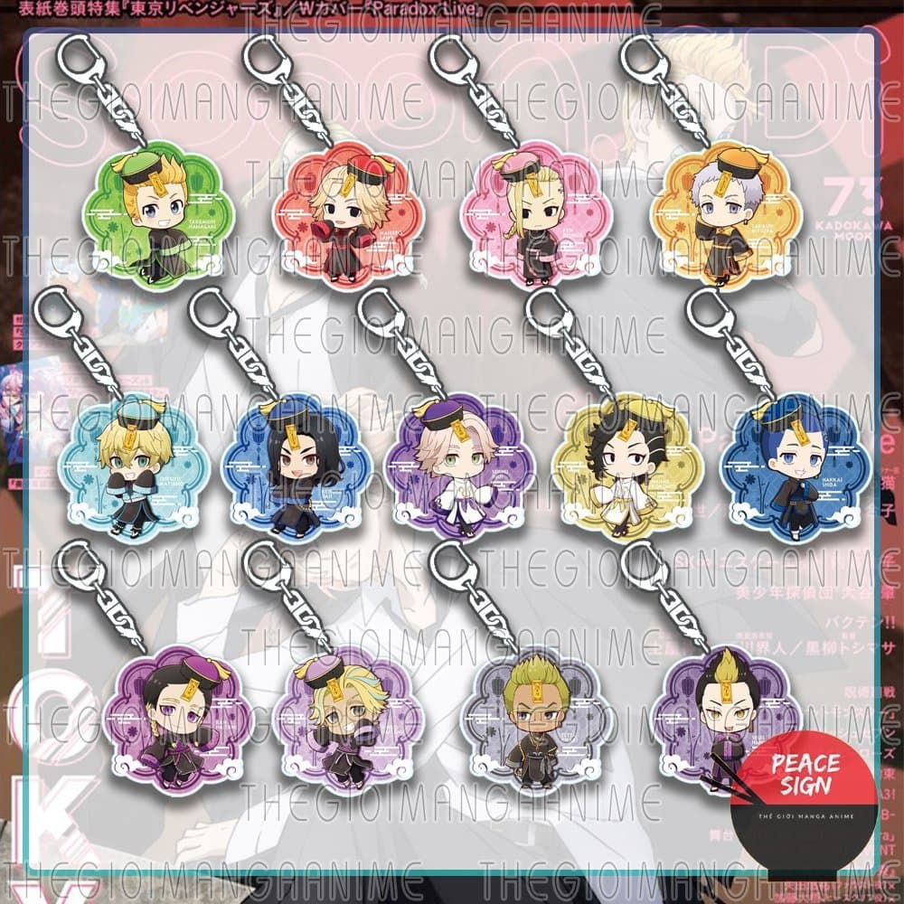 (mua 1 tặng 1) Móc khóa TOKYO REVENGERS ver CƯƠNG THI in hình anime chibi Mica trong acrylic dễ thương