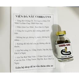 BÒ CẠP MỸ STRONG HEALTHY - VIÊN ĐÁ NÂU COBRA KING - VIÊN ĐÁ KẸO ĐẦU LÂU CHO GÀ - VIÊN ĐÁ NHỘNG ĐỎ MỸ CHO GÀ 8