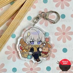 (mua 1 tặng 1) Móc khóa JUJUTSU KAISEN ver STYLE ĐI CHƠI Chú thuật hồi chiến in hình anime chibi mica acrylic dễ thương 5
