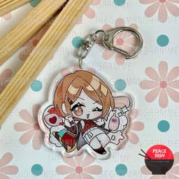 (mua 1 tặng 1) Móc khóa JUJUTSU KAISEN ver STYLE ĐI CHƠI Chú thuật hồi chiến in hình anime chibi mica acrylic dễ thương 8