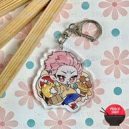 (mua 1 tặng 1) Móc khóa JUJUTSU KAISEN ver STYLE ĐI CHƠI Chú thuật hồi chiến in hình anime chibi mica acrylic dễ thương 9