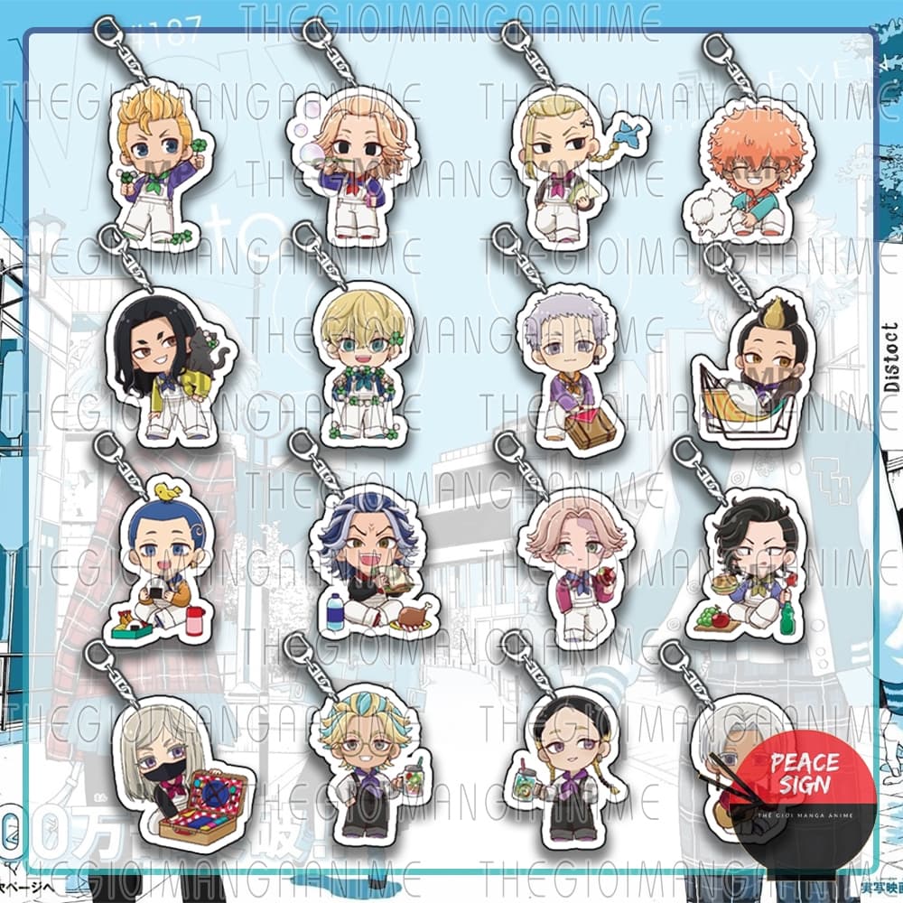 (mua 1 tặng 1) Móc khóa TOKYO REVENGERS ver ĐỒ YẾM PET Kịch Trường Của Takemichi in hình anime chibi Mica dễ thương