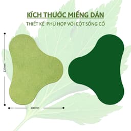 Miếng Dán Ngải Cứu Hộp 12 Miếng Giảm Đau Vai Gáy Hiệu Quả Nhất Thải Độc An Toàn Cho Sức RIEM 9
