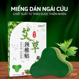 Miếng Dán Ngải Cứu Hộp 12 Miếng Giảm Đau Vai Gáy Hiệu Quả Nhất Thải Độc An Toàn Cho Sức RIEM 4