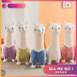 thú nhồi bông G.hế lạc đà Alpaca 110cm và 65cm decor trang trí phòng ngủ phòng khách 1