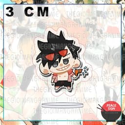 (mua 1 tặng 1) (3cm) Standee mini HAIKYUU!! ver LỄ HỘI NƯỚC Vua Bóng Chuyền tượng chibi mica acrylic anime trang trí 2