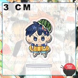 (mua 1 tặng 1) (3cm) Standee mini HAIKYUU!! ver LỄ HỘI NƯỚC Vua Bóng Chuyền tượng chibi mica acrylic anime trang trí 3