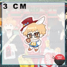 (mua 1 tặng 1) (3cm) Standee mini HAIKYUU!! ver MÁ HỒNG Vua Bóng Chuyền tượng chibi mica acrylic anime trang trí 5