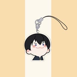 (mua 1 tặng 1) Móc dây treo điện thoại HAIKYUU!! ver NGẠI NGÙNG hình in 2 mặt 4