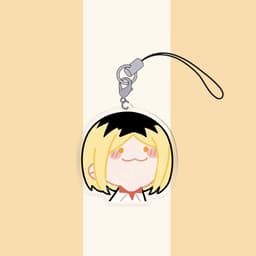 (mua 1 tặng 1) Móc dây treo điện thoại HAIKYUU!! ver NGẠI NGÙNG hình in 2 mặt 5