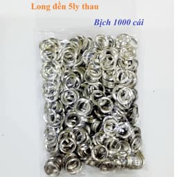 Long đền 5mm (Đệm lót mặt sau dành chokhoen ore bọc lỗ tròn, khuy mắt cáo) Bằng thau không gỉ Bịch 1000 cái 1