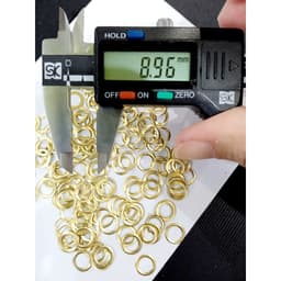 Long đền 5mm (Đệm lót mặt sau dành chokhoen ore bọc lỗ tròn, khuy mắt cáo) Bằng thau không gỉ Bịch 1000 cái 7