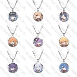 Vòng cổ in hình nhân vật PROJECT SEKAI ver CHIBI ĐẦU TO game anime chibi xinh xắn phụ kiện trang sức 1