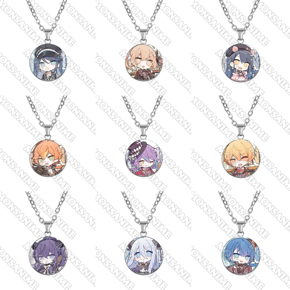 Vòng cổ in hình nhân vật PROJECT SEKAI ver CHIBI ĐẦU TO game anime chibi xinh xắn phụ kiện trang sức