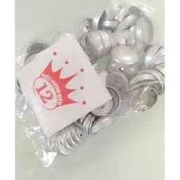 Phôi nút bọc vải Xương cúc bọc vải  (loại mặt tròn hơi cong) Có chân nhôm tròn, chân nhựa Size 10mm tới 32mm Bịch 100 bộ 2