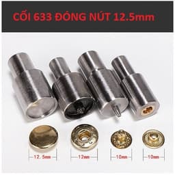 Bộ cối khuôn đóng nút bấm 4 thành phần (nút bóp, nút lò xo, nút chén, cúc chậu) Cối máy dập cúc điện tử 3
