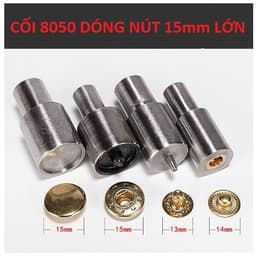 Bộ cối khuôn đóng nút bấm 4 thành phần (nút bóp, nút lò xo, nút chén, cúc chậu) Cối máy dập cúc điện tử 5