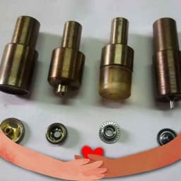 Bộ cối khuôn đóng nút bấm 4 thành phần (nút bóp, nút lò xo, nút chén, cúc chậu) Cối máy dập cúc điện tử 6