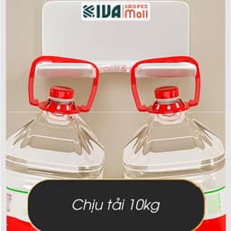 Giá kệ treo để máy sấy tóc KIVA, chất liệu nhôm hàng không, lắp đặt dán tường. 2