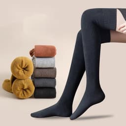 #Tất Đùi nữ Cao Cổ, Vớ Dài Qua Gối phong cách Hàn Quốc giữ ấm chân, chống nắng 4 mùa 6