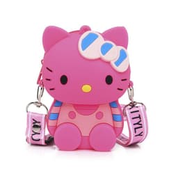 [Mới] Túi đeo chéo silicon hình mèo hello kitty thời trang làm quà tặng giáng sinh cho bé gái 6