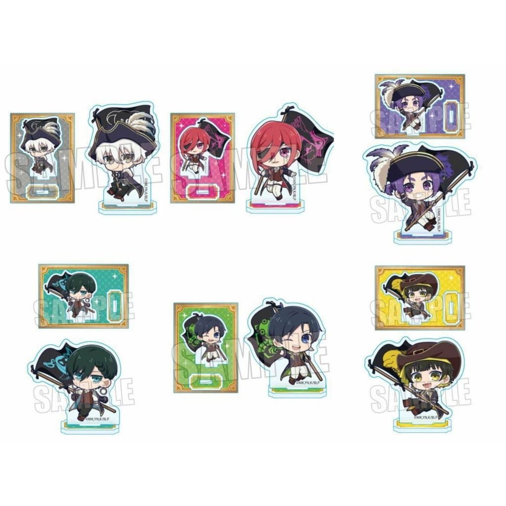 (mua 1 tặng 1) Standee 3CM mini BLUE LOCK ver CƯỚP BIỂN tượng acrylic anime mica chibi mô hình trang trí