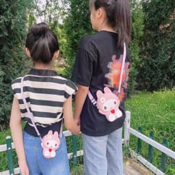 [Lớn, vừa điện thoại] Túi tỏi đeo chéo silicon hình my melody làm quà tặng bạn gái đựng điện thoại 7