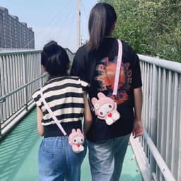 [Lớn, vừa điện thoại] Túi tỏi đeo chéo silicon hình my melody làm quà tặng bạn gái đựng điện thoại 8