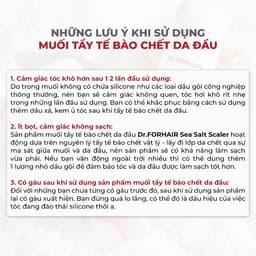 Muối Tẩy TBC Da Đầu Dr.FORHAIR Sea Salt Scaler 50g – Giảm Gàu, Giảm Rụng, Hỗ Trợ Mọc Tóc – Chính Hãng 3