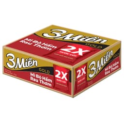 [Chính Hãng] Mì Ba Miền Gold thùng 30gói x 75g 2