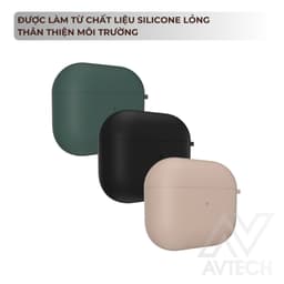 Ốp Lưng Case SwitchEasy Silicone Dành Cho Airpods 3, Skin Soft Touch Silicone, Silicone Lỏng, Bảo Vệ 360, Chống Trầy 2