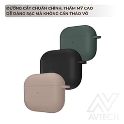 Ốp Lưng Case SwitchEasy Silicone Dành Cho Airpods 3, Skin Soft Touch Silicone, Silicone Lỏng, Bảo Vệ 360, Chống Trầy 3