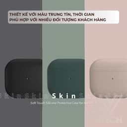 Ốp Lưng Case SwitchEasy Silicone Dành Cho Airpods 3, Skin Soft Touch Silicone, Silicone Lỏng, Bảo Vệ 360, Chống Trầy 7