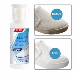 Chai Tẩy Trắng Giày Plac Có Đầu Chùi và Bịch 30 Khăn Lau Giày, Dép, Túi Xách (vàng). LMS 7