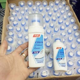 Chai Tẩy Trắng Giày Plac Có Đầu Chùi và Bịch 30 Khăn Lau Giày, Dép, Túi Xách (vàng). LMS 5