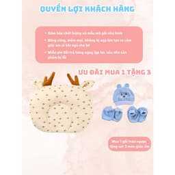 Gối cho bé gối chống bẹp đầu cố định hình cổ cho bé có thoáng khí, gối em bé định hình đầu kháng khuẩn MIU BEDDING 2024 4