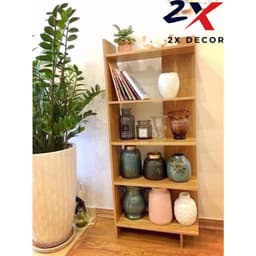 KỆ ĐỂ ĐỒ GÓC TƯỜNG- KỆ GÓC GỖ 5 TẦNG - 2X002 2