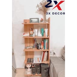 KỆ ĐỂ ĐỒ GÓC TƯỜNG- KỆ GÓC GỖ 5 TẦNG - 2X002 6