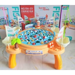 [Giá tại xưởng] Bộ đồ chơi câu cá loại to 45 con đĩa xoay có nhạc fishing - Trò chơi giáo dục cho bé trai và b 2