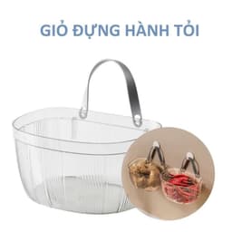 Giỏ đựng hành, tỏi, gừng - Hộp đựng rau củ treo tường 5