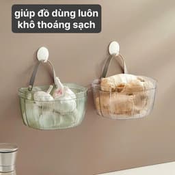 Giỏ đựng hành, tỏi, gừng - Hộp đựng rau củ treo tường 2