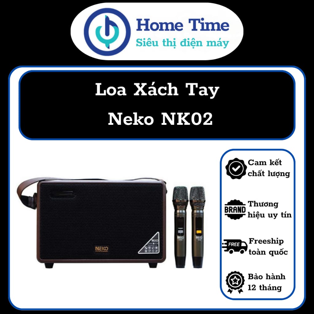 Loa di động, loa xách tay cao cấp NEKO Entertainment NK02 MusicBox (Hàng chính hãng nhập khẩu nguyên chiếc, Model 2023)