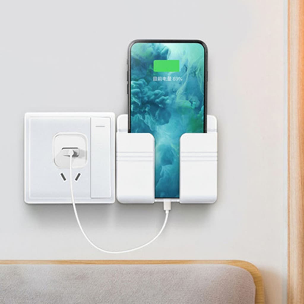 Kệ Dán Tường Để Remote, Đồ Dùng/ Giá Đỡ Sạc Điện Thoại combo 5 10 cái