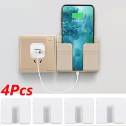 Kệ Dán Tường Để Remote, Đồ Dùng/ Giá Đỡ Sạc Điện Thoại combo 5 10 cái 4