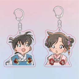 Mua 1 tặng 1 (BÉ CON NGÂY THƠ) Móc khóa DETECTIVE CONAN Thám Tử Lừng Danh in hình anime chibi mica trong acrylic 1